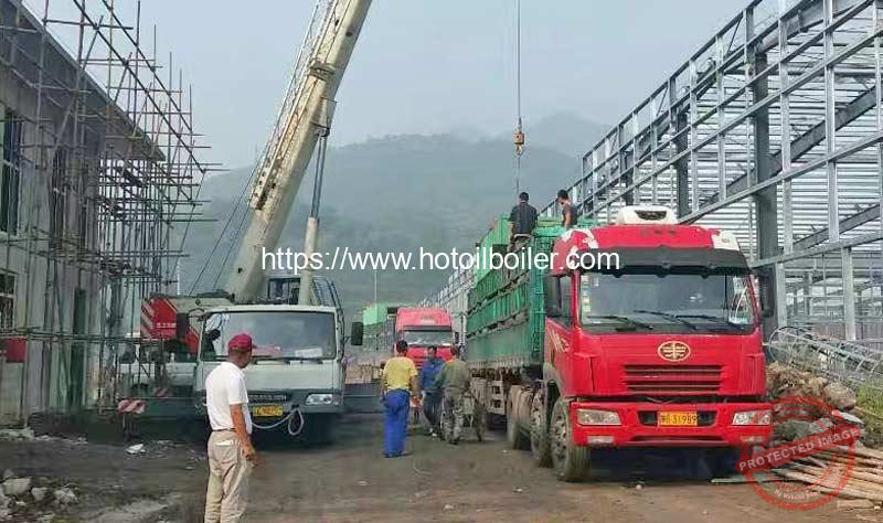 Full-Set-Biomass-Wood-Chip-Fired-Thermal-Fluid-Oil-Heater-Installation-Start